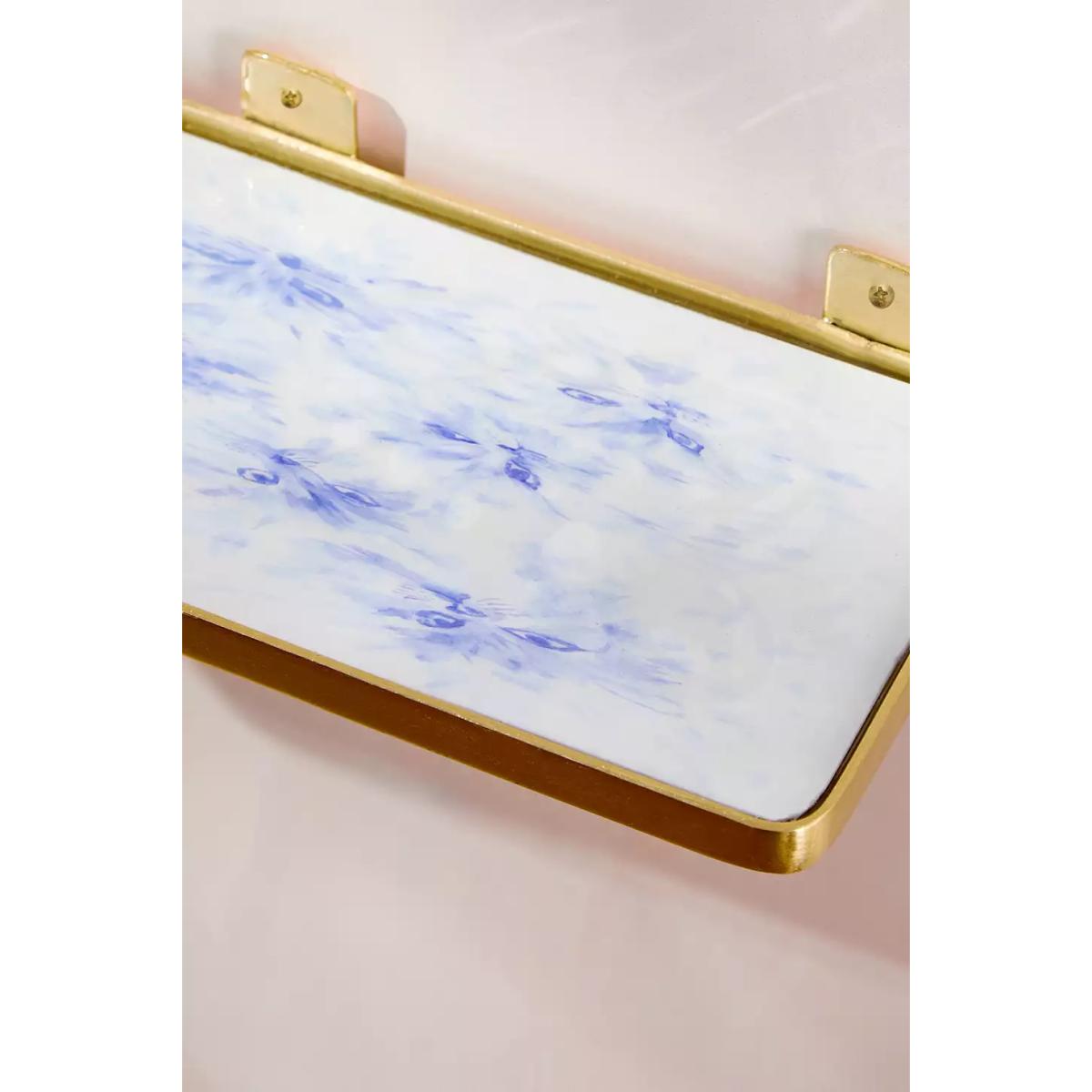 Urban Outfitters Watercolour Cats Large Wall Shelf - Blue 32cm x 11.4cm x 5cm – image 5