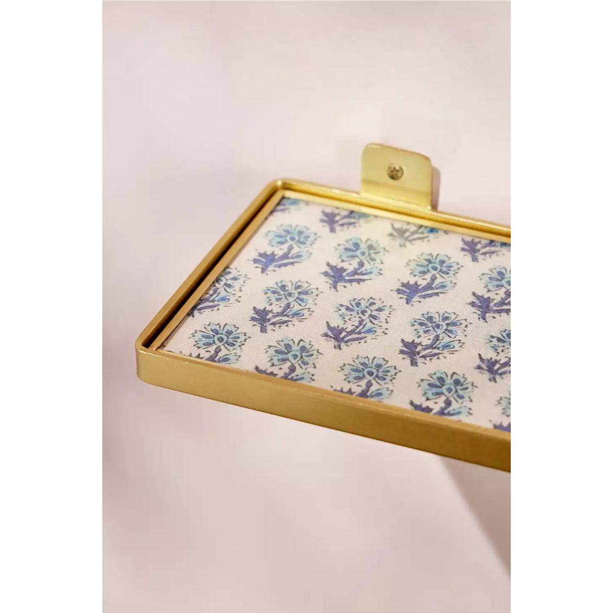 Urban Outfitters Block Print Small Wall Shelf - Blue ALL – image 3