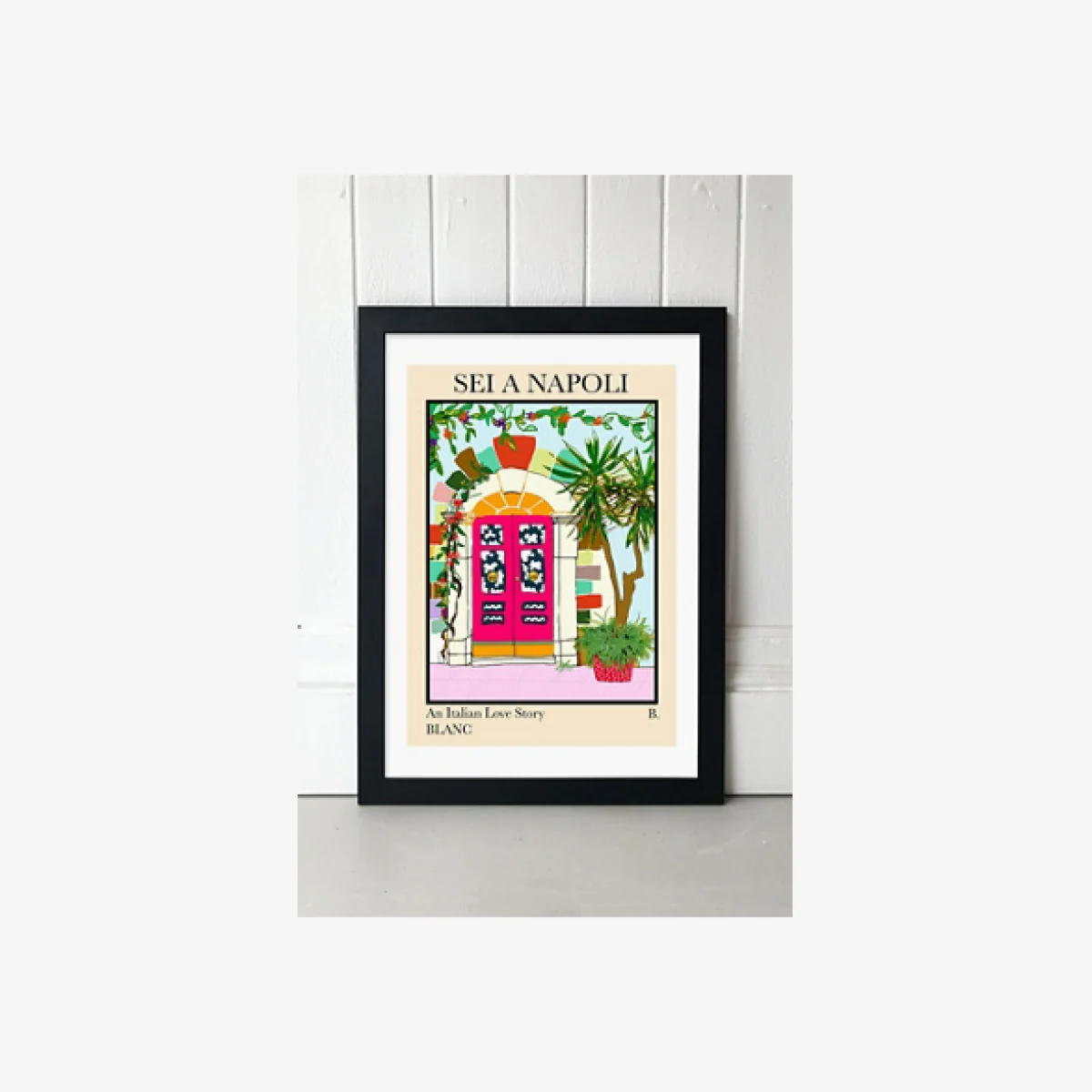 blanchouse Naples Wall Art Print - Black 2 at Urban Outfitters