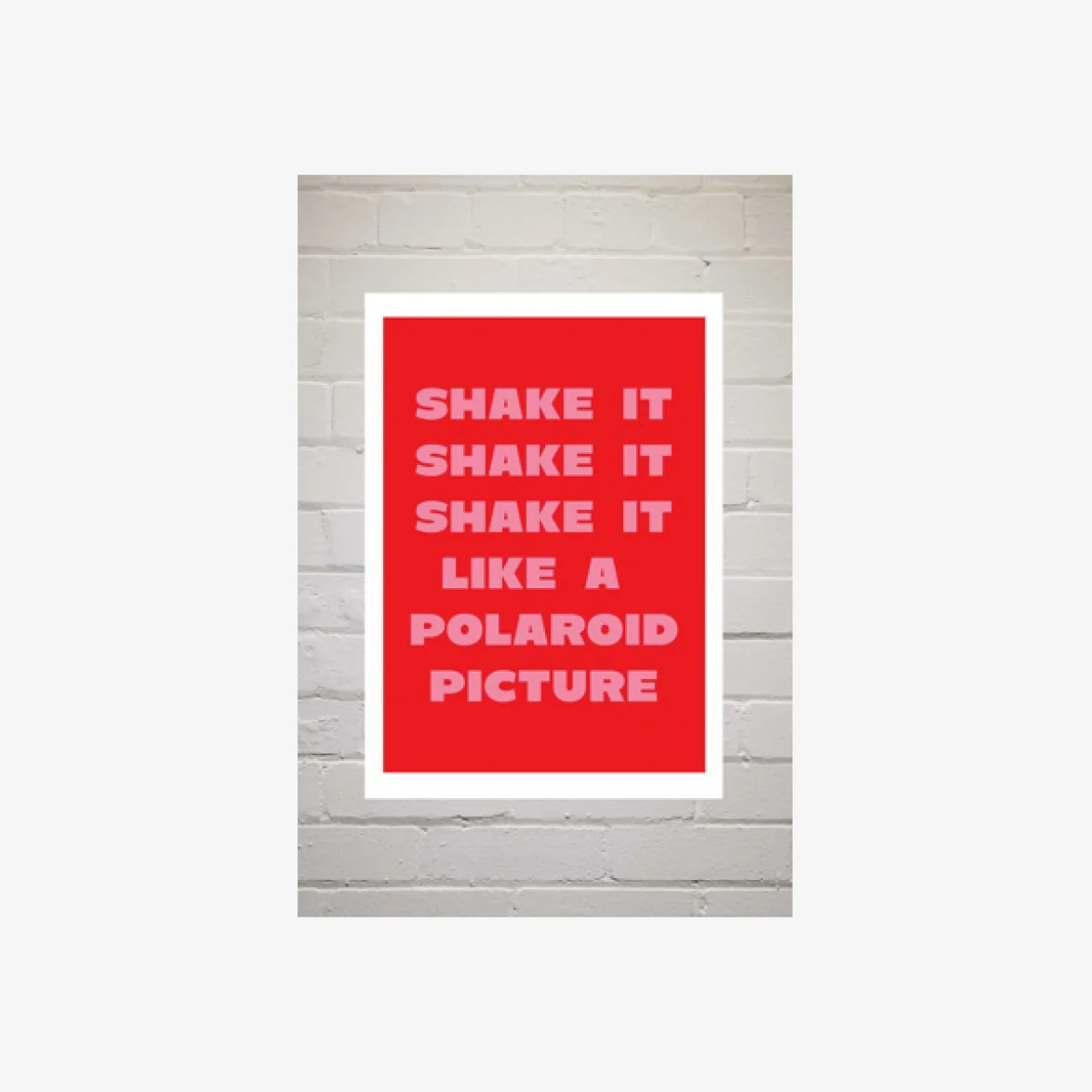 Mood Shake It Like A Polaroid Picture Wall Art Print - Assorted 1 at Urban Outfitters
