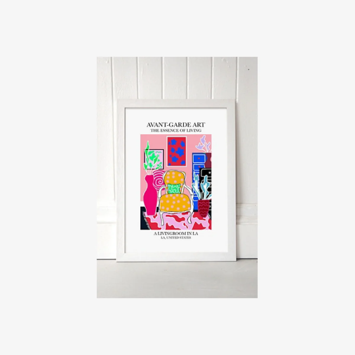 blanchouse LA Wall Art Print - White UK 3 at Urban Outfitters