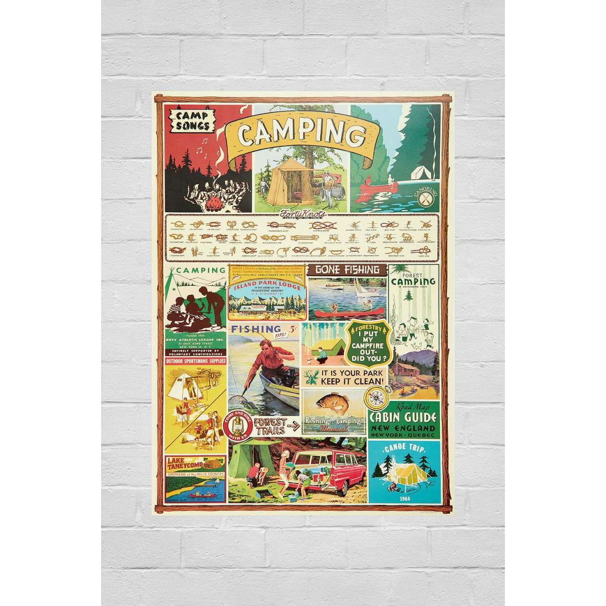 Cavallini & Co. Cavallini & Co Camping 70x50 Poster at Urban Outfitters – image 2
