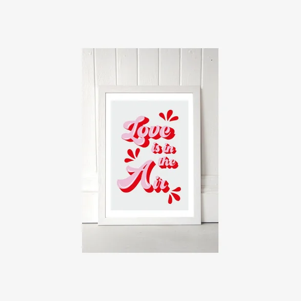 Show Me Mars Love Is In The Air Wall Art Print - White 1 at Urban Outfitters