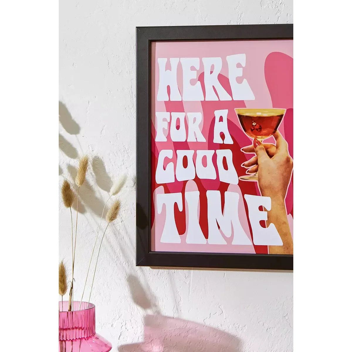 Printed Weird Here For A Good Time Wall Art A4 Print - Pink ALL at Urban Outfitters – image 4