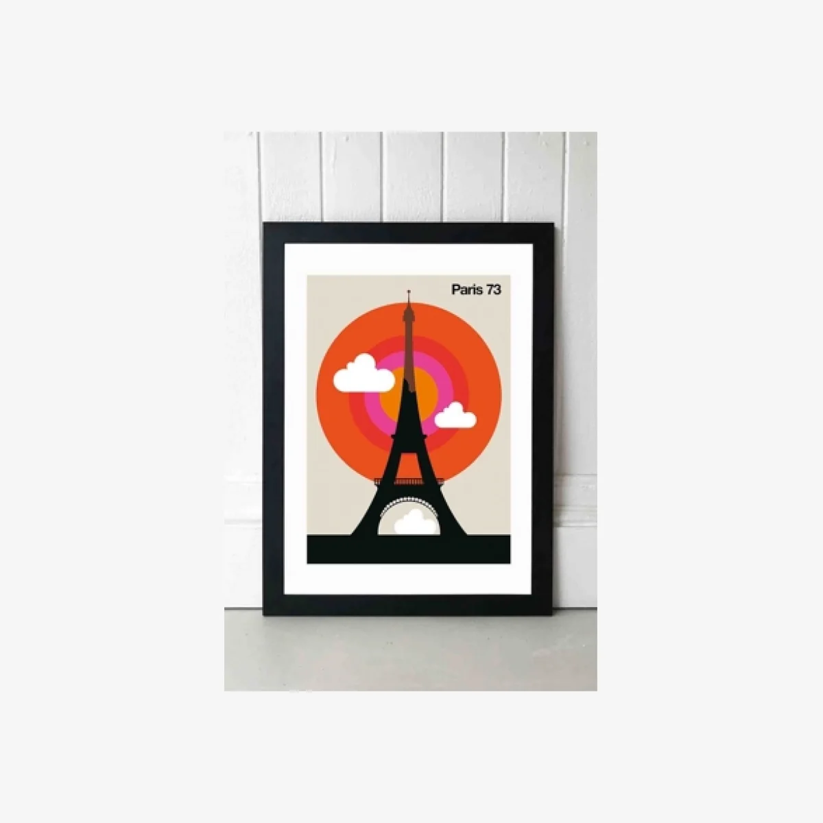 Bo Lundberg Paris 73 Wall Art Print - Black UK 3 at Urban Outfitters