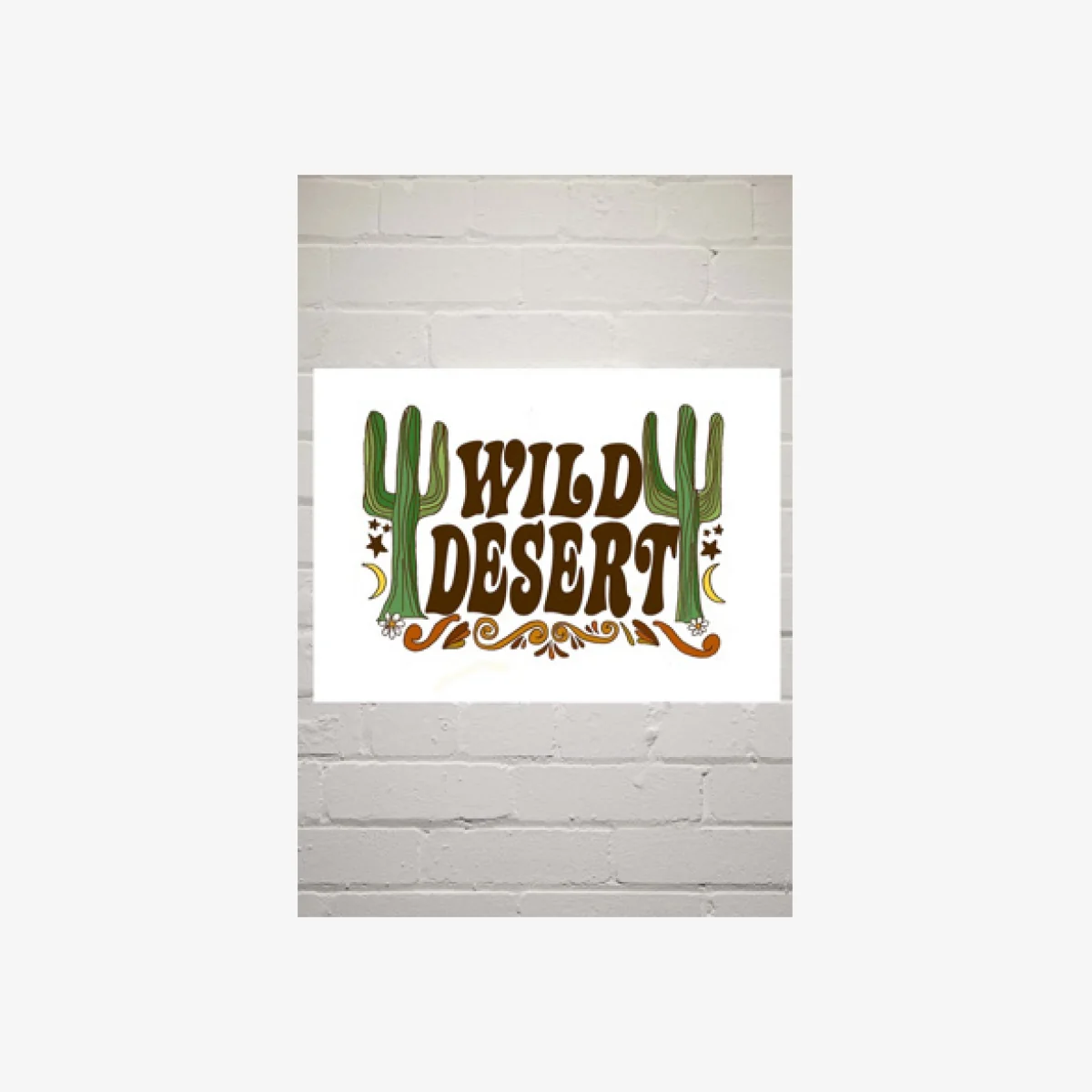 Golden Daze Wild Desert Wall Art Print - Assorted UK 3 at Urban Outfitters