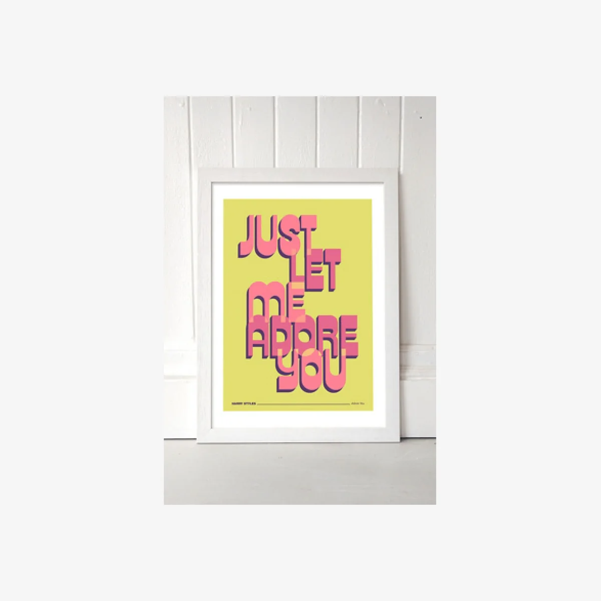 Adore You Wall Art Print - White UK 3 at Urban Outfitters