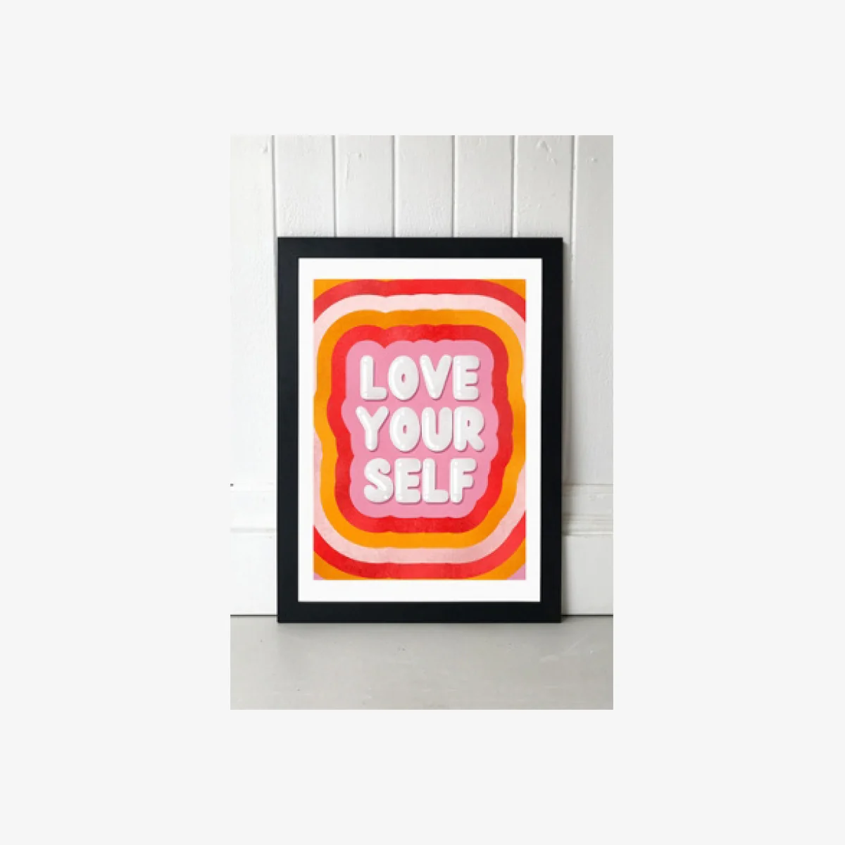 Show Me Mars Love Yourself Wall Art Print - Black 2 at Urban Outfitters