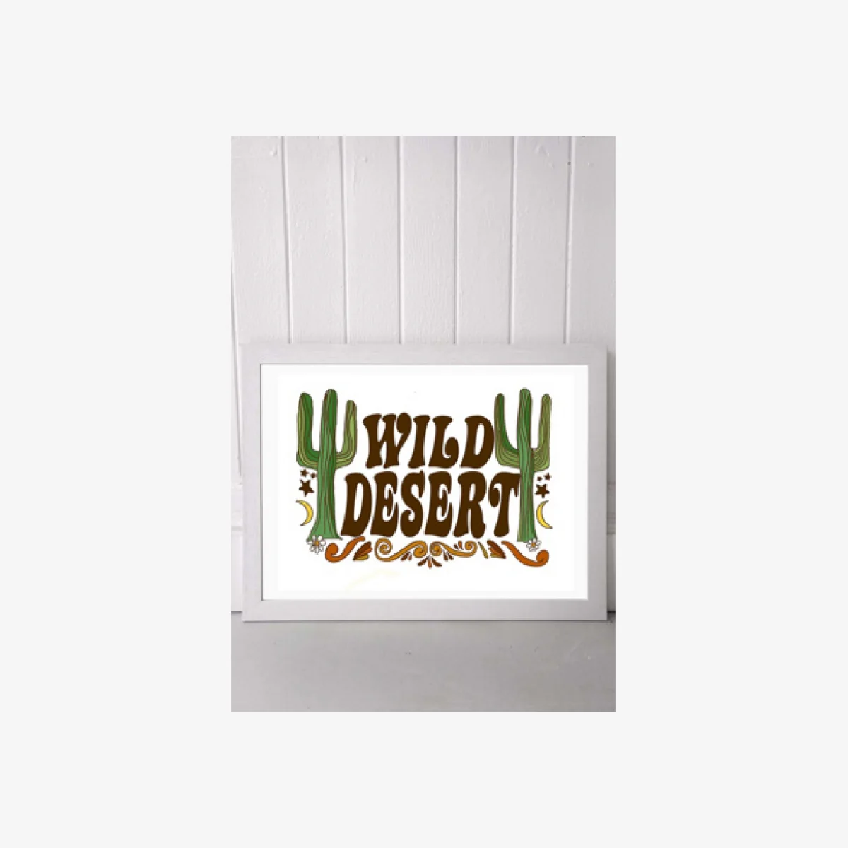Golden Daze Wild Desert Wall Art Print - White 2 at Urban Outfitters