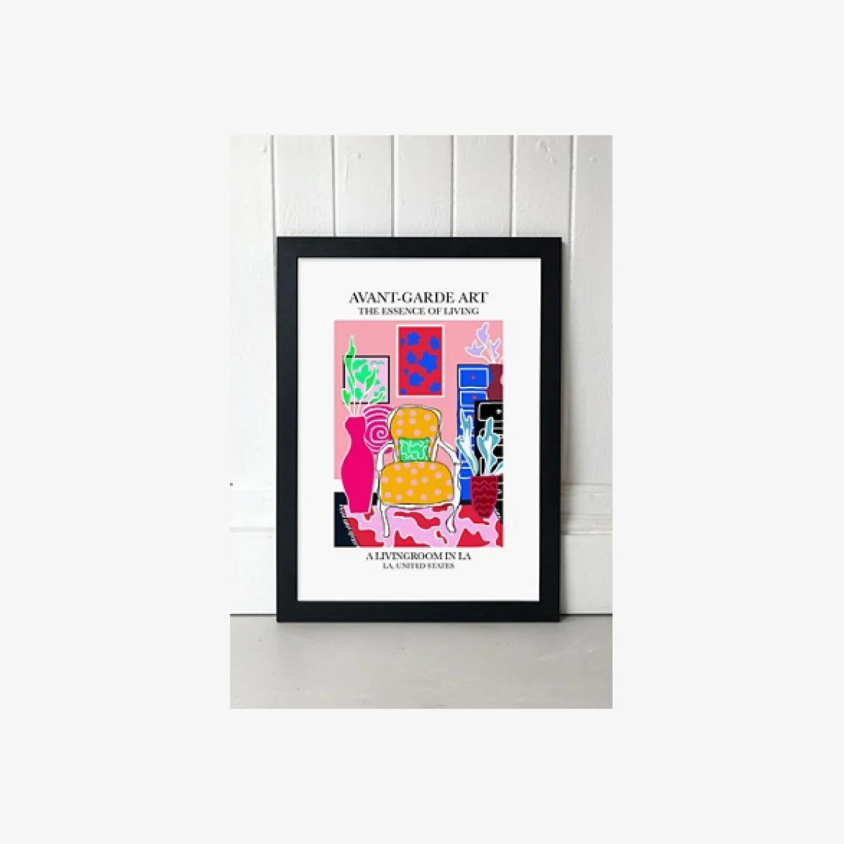 blanchouse LA Wall Art Print - Black UK 3 at Urban Outfitters