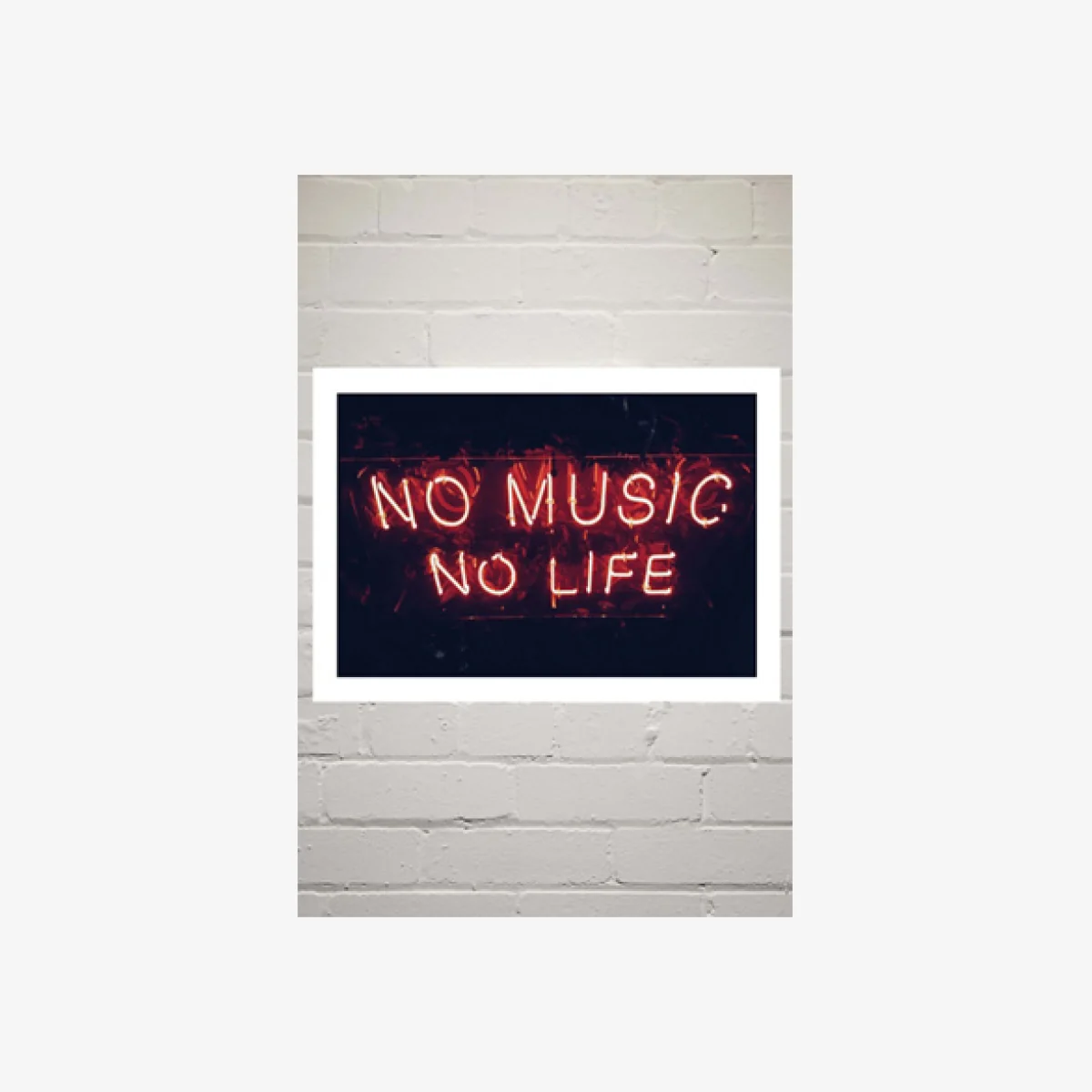 Anonymous No Music No Life Wall Art Print - Assorted 2 at Urban Outfitters