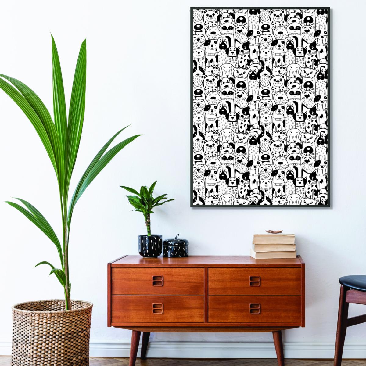 Black Where My Dogs At? A1 594 X 841Mm Stanley Print House – image 3