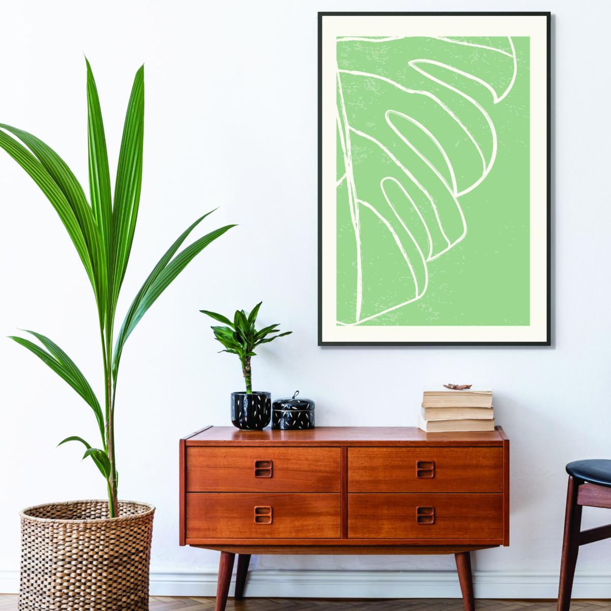 Green Minimal Monstera Collection 3 A3 297 X 420Mm Stanley Print House – image 3