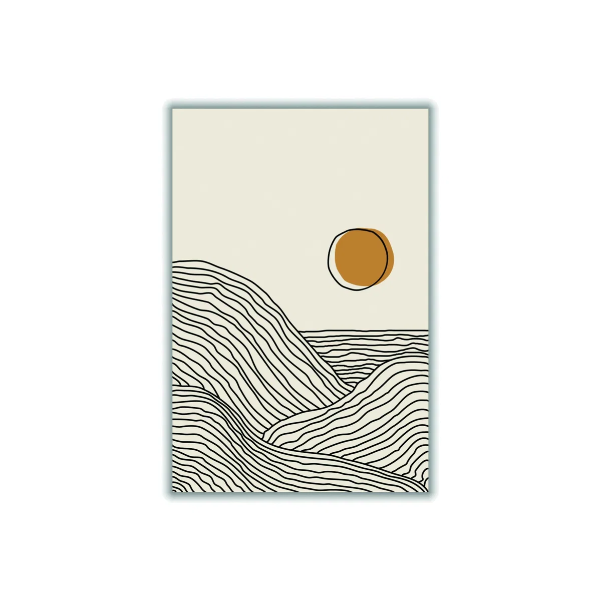 Yellow / Orange Boho Sunset Collection #2 Extra Large Stanley Print House – image 1