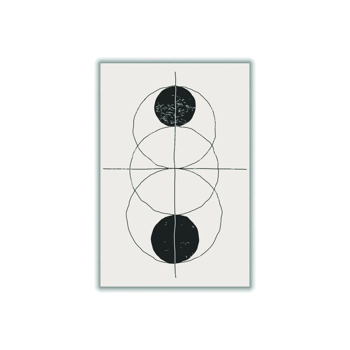 Black Minimal Geometric Shapes #1 Extra Small Stanley Print House – image 1