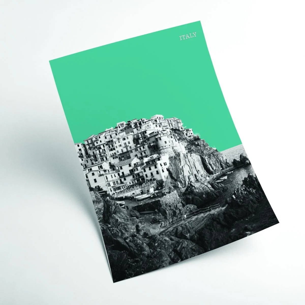 Halftone Italy Blue A3 297 X 420Mm Stanley Print House – image 2
