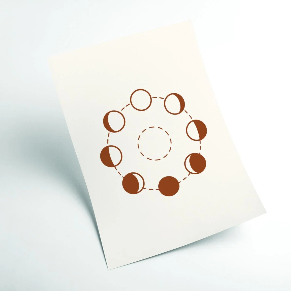 Brown Everything Goes In Cycles A4 210 X 297Mm Stanley Print House – image 2