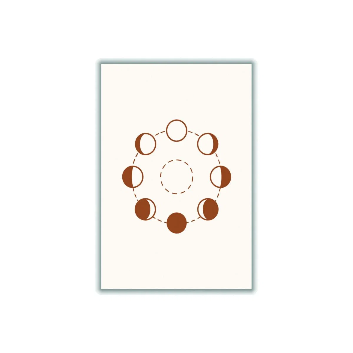 Brown Everything Goes In Cycles A4 210 X 297Mm Stanley Print House – image 1