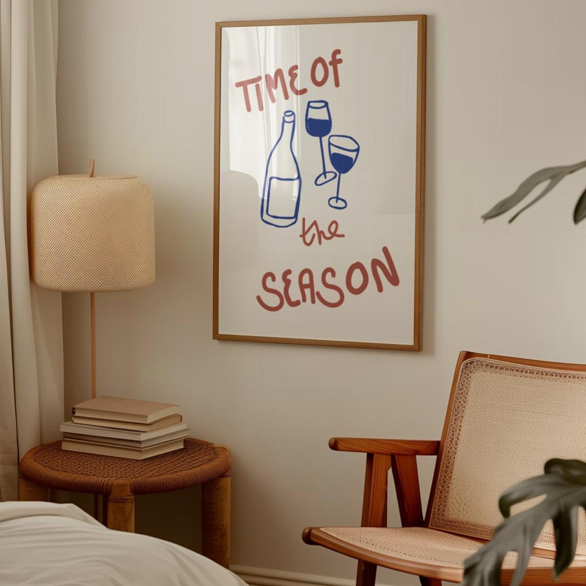 Brown / Blue Time Of The Season Retro Music Giclée Art Print A3 | A4 | 210 X 297Mm | Fanclub – image 2