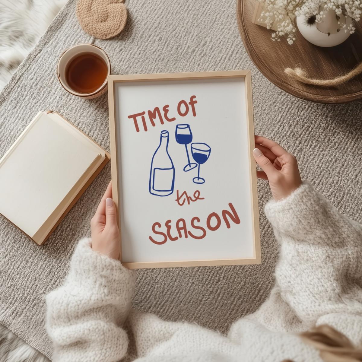 Brown / Blue Time Of The Season Retro Music Giclée Art Print A3 | A4 | 210 X 297Mm | Fanclub – image 3