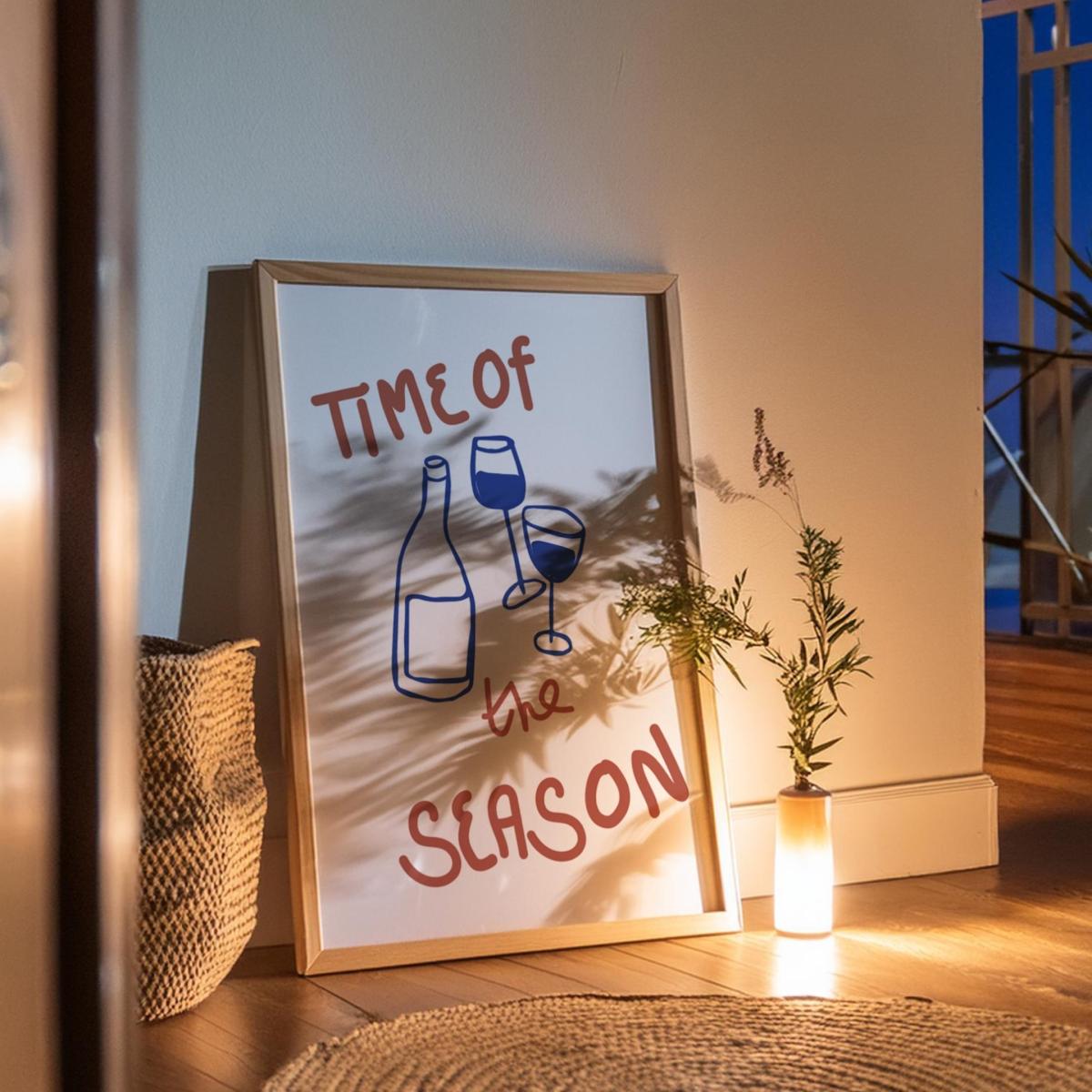 Brown / Blue Time Of The Season Retro Music Giclée Art Print A3 | A4 | 210 X 297Mm | Fanclub – image 4