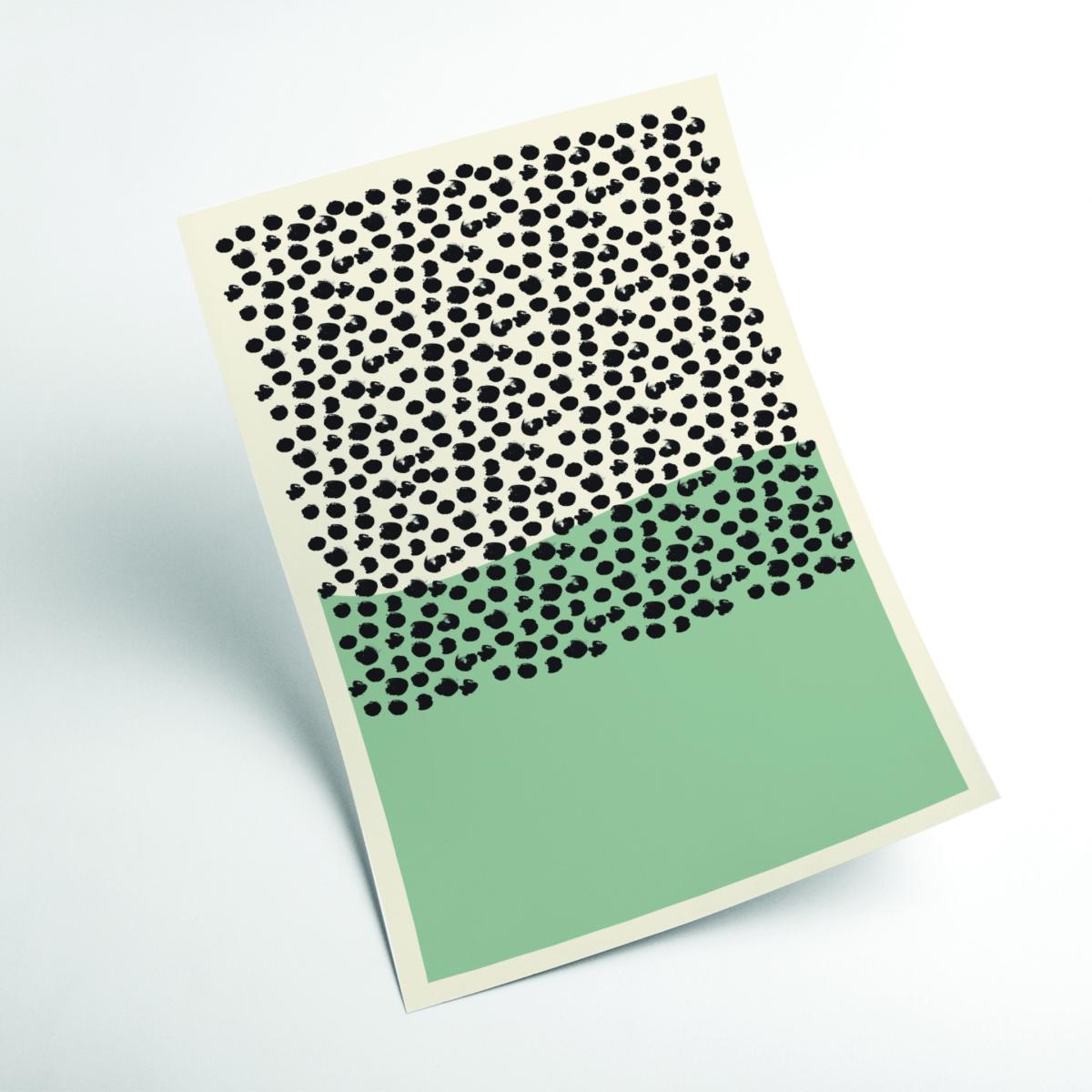 Green Midcentury Large Stanley Print House – image 2