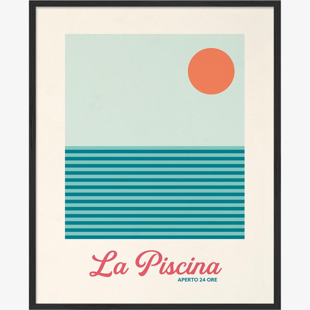 La Piscina Italian Swimming Pool Print - Large Places & Spaces Art Co. – image 1
