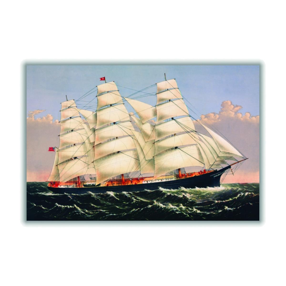 Black The Largest Sailing Ship In The World A1 594 X 841Mm Stanley Print House – image 1