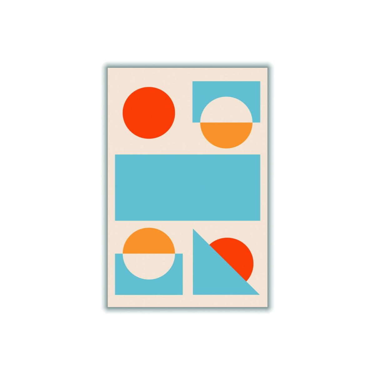 Bright Minimal Shapes Series #2 A1 594 X 841Mm Stanley Print House – image 1