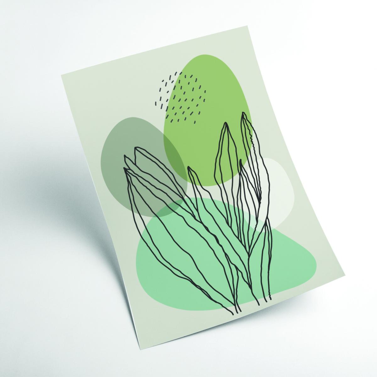 Green Color Abstract Plants #1 Extra Large Stanley Print House – image 2