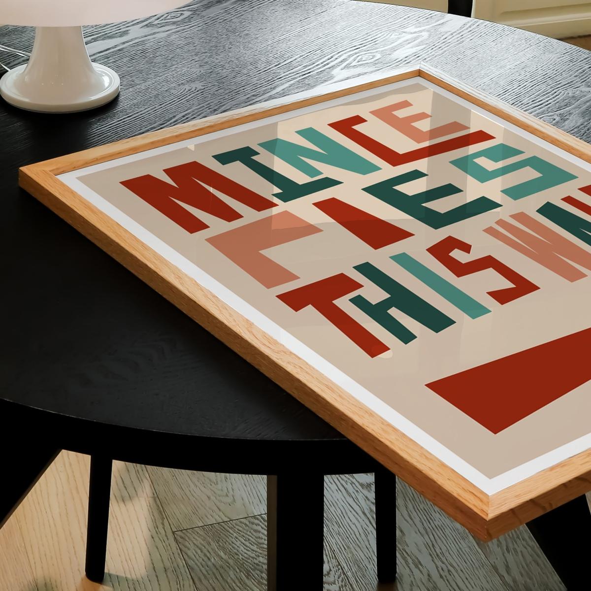 Mince Pies This Way Christmas Art Print - A2 Natalie Cass Art – image 4