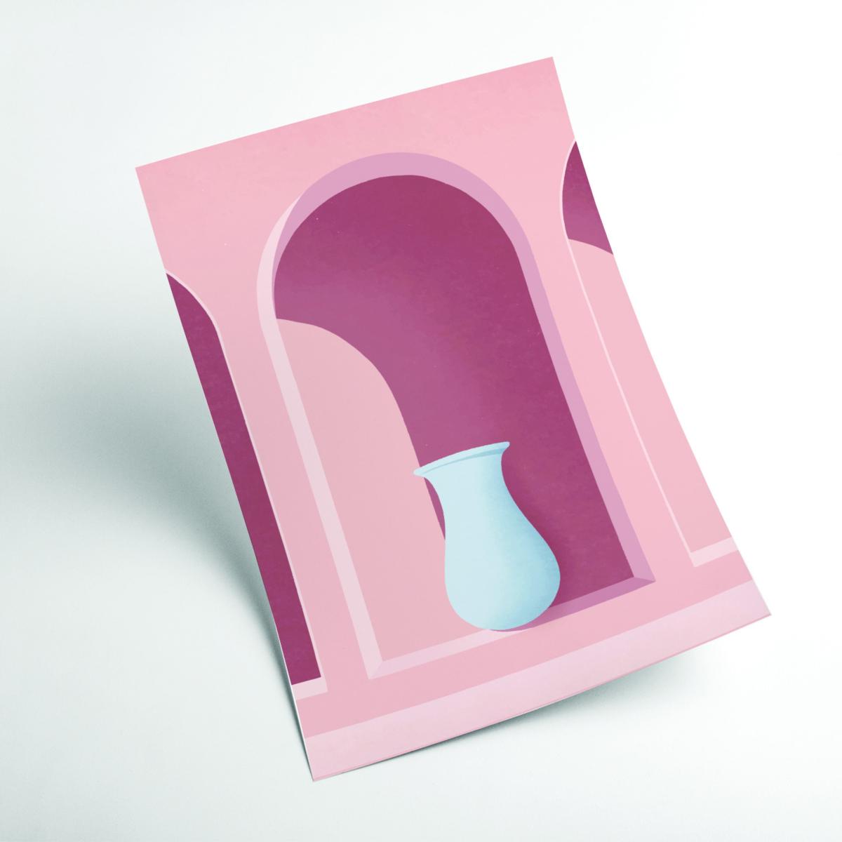 Pink / Purple Boho Minimal Designs #1 A1 594 X 841Mm Stanley Print House – image 2
