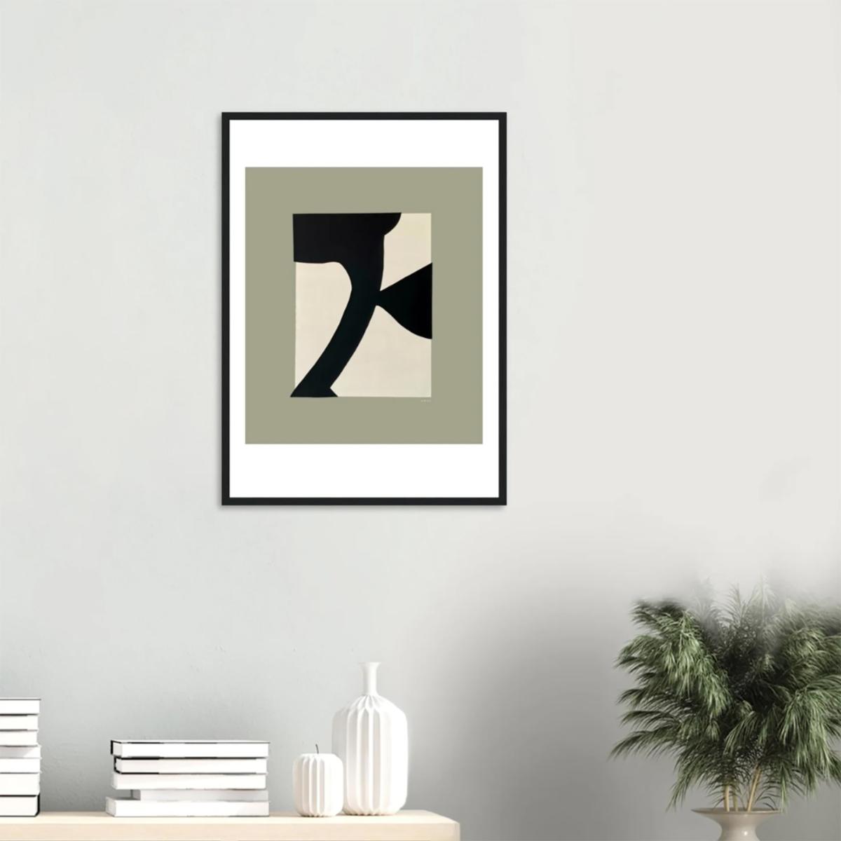 Black / Neutrals Abstract Flower Art: Mediterranean Garden Poster Print | A3 | 297 X 420Mm | Awol – image 6