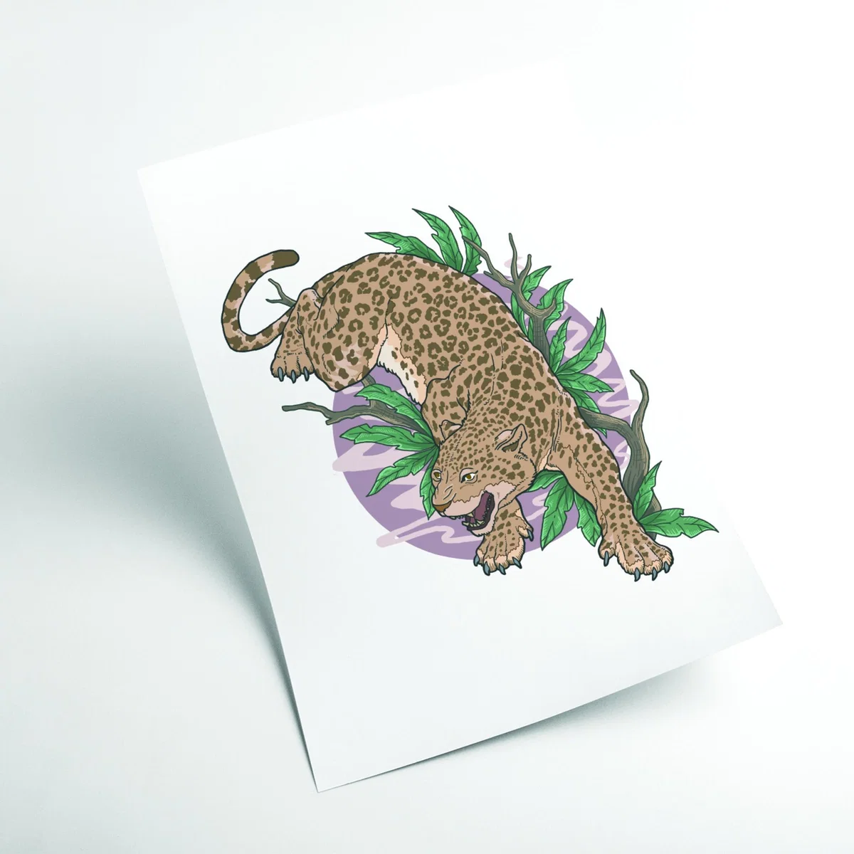 Brown Wild Leopard A1 594 X 841Mm Stanley Print House – image 2