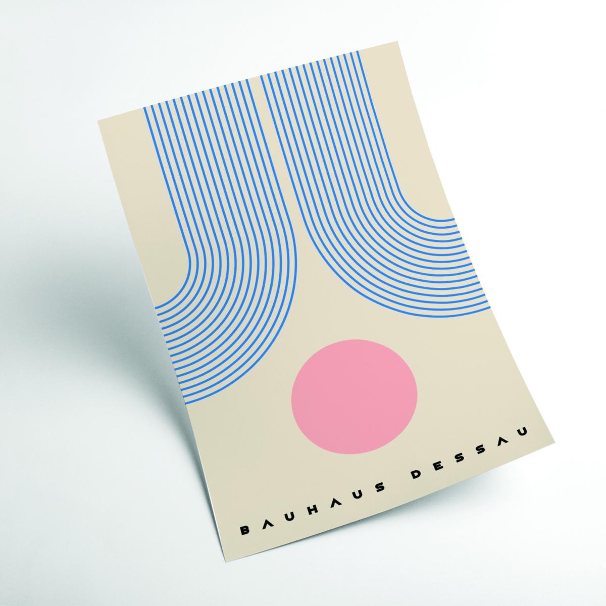 Rose Gold Bauhaus Design A4 210 X 297Mm Stanley Print House – image 2