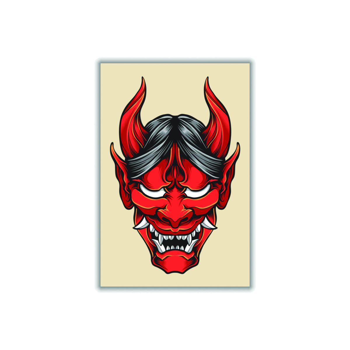 Red Japanese Folklore A1 594 X 841Mm Stanley Print House – image 1