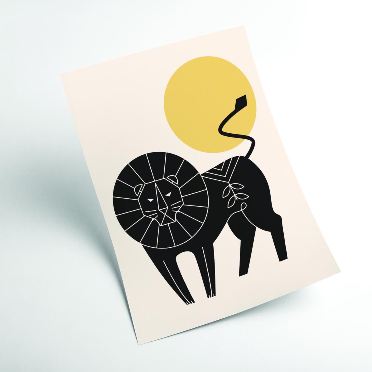 Yellow / Orange King Of The Jungle Extra Large Stanley Print House – image 2