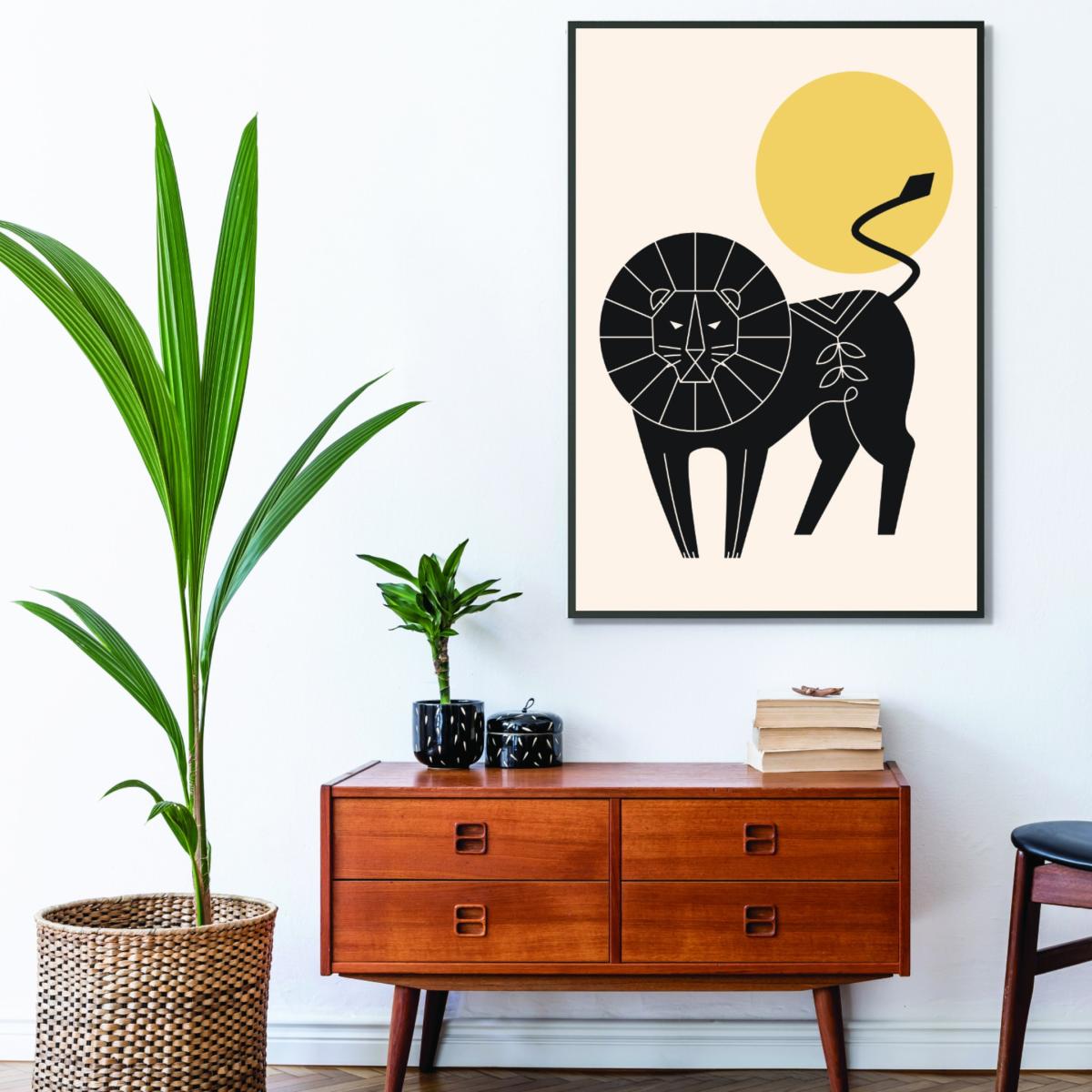 Yellow / Orange King Of The Jungle Extra Large Stanley Print House – image 3