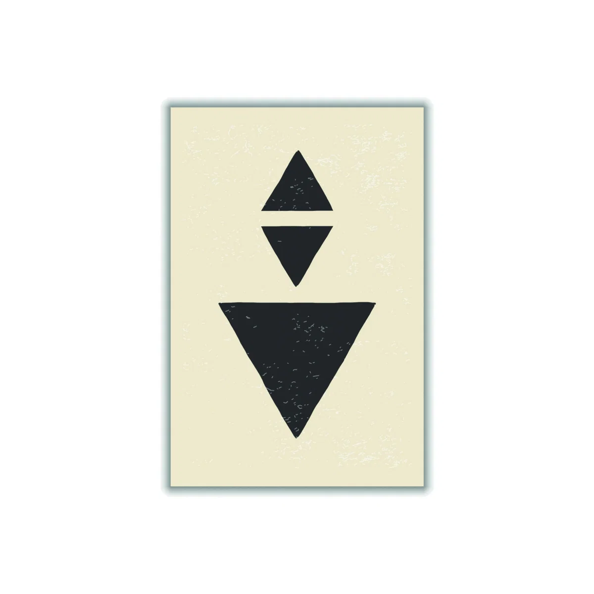 Black Abstract Triangles #3 Extra Large Stanley Print House – image 1
