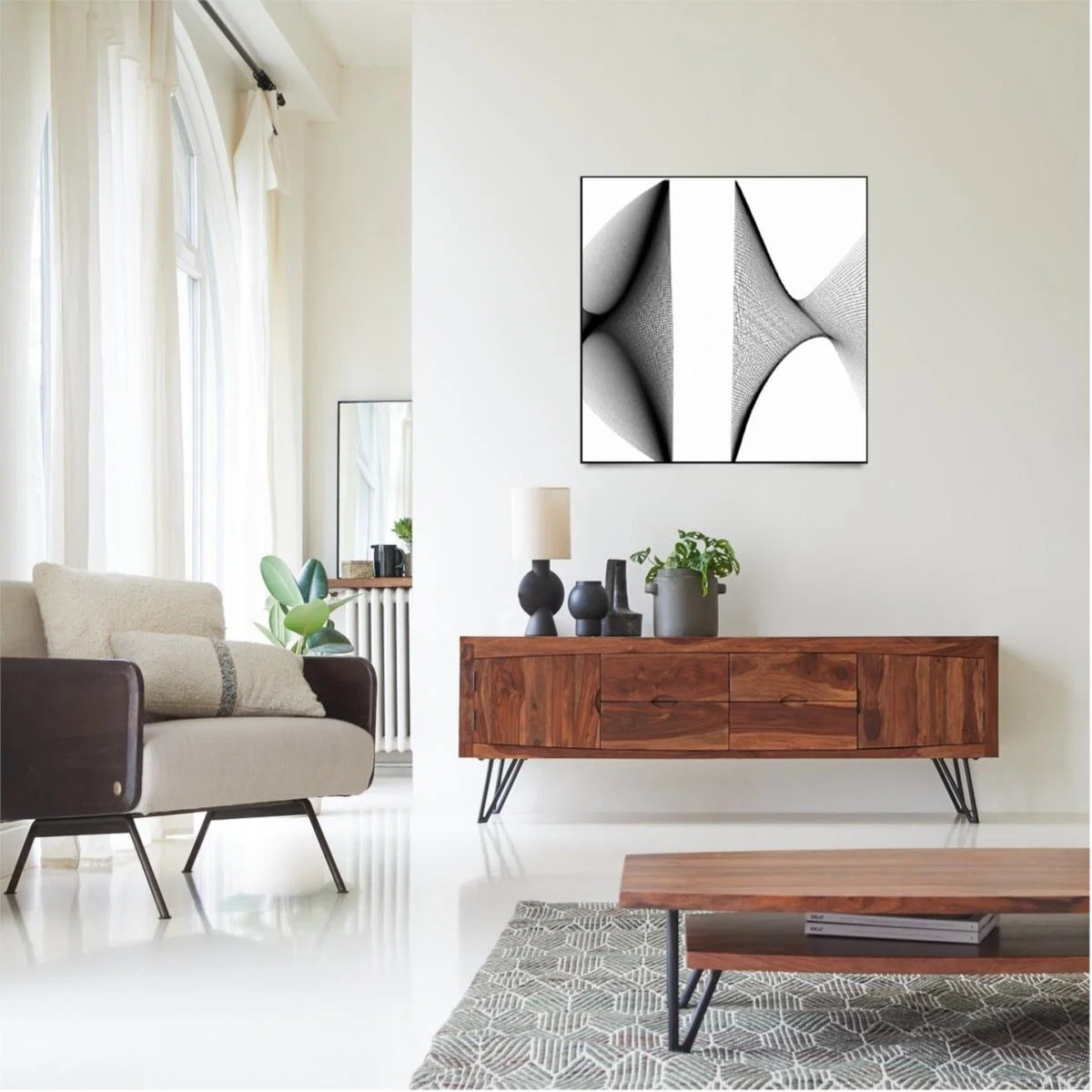 White Flew Print A3 297 X 420Mm Volsew Paris – image 3