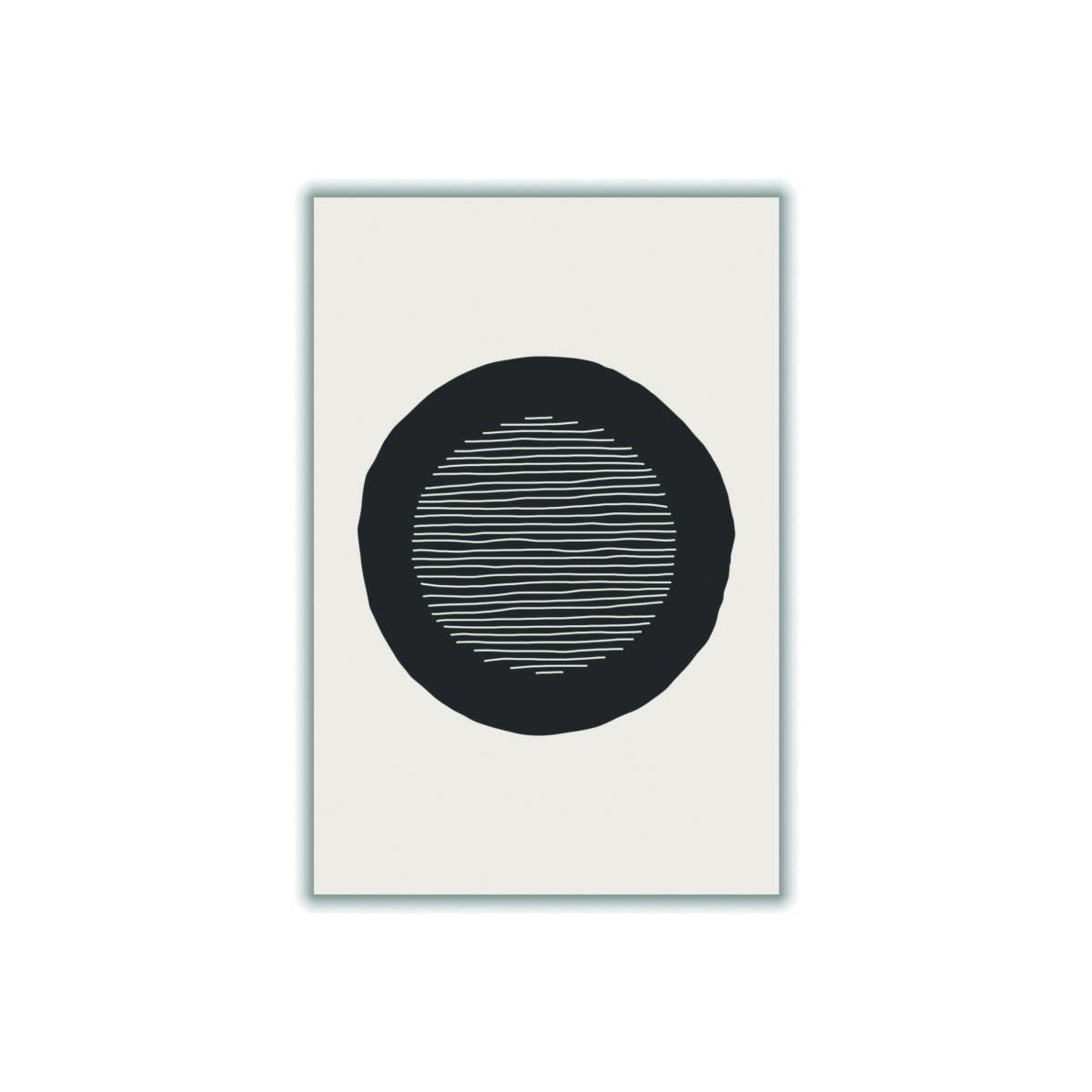 Black Circle Vibe Series #3 A3 297 X 420Mm Stanley Print House – image 1