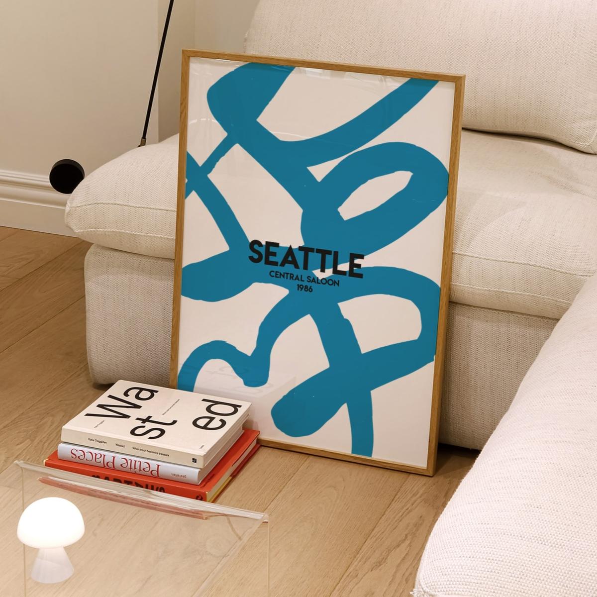 Blue Exclusive Seattle Abstract Giclée Art Print A2 | A2 | 420 X 594Mm | Fanclub – image 3