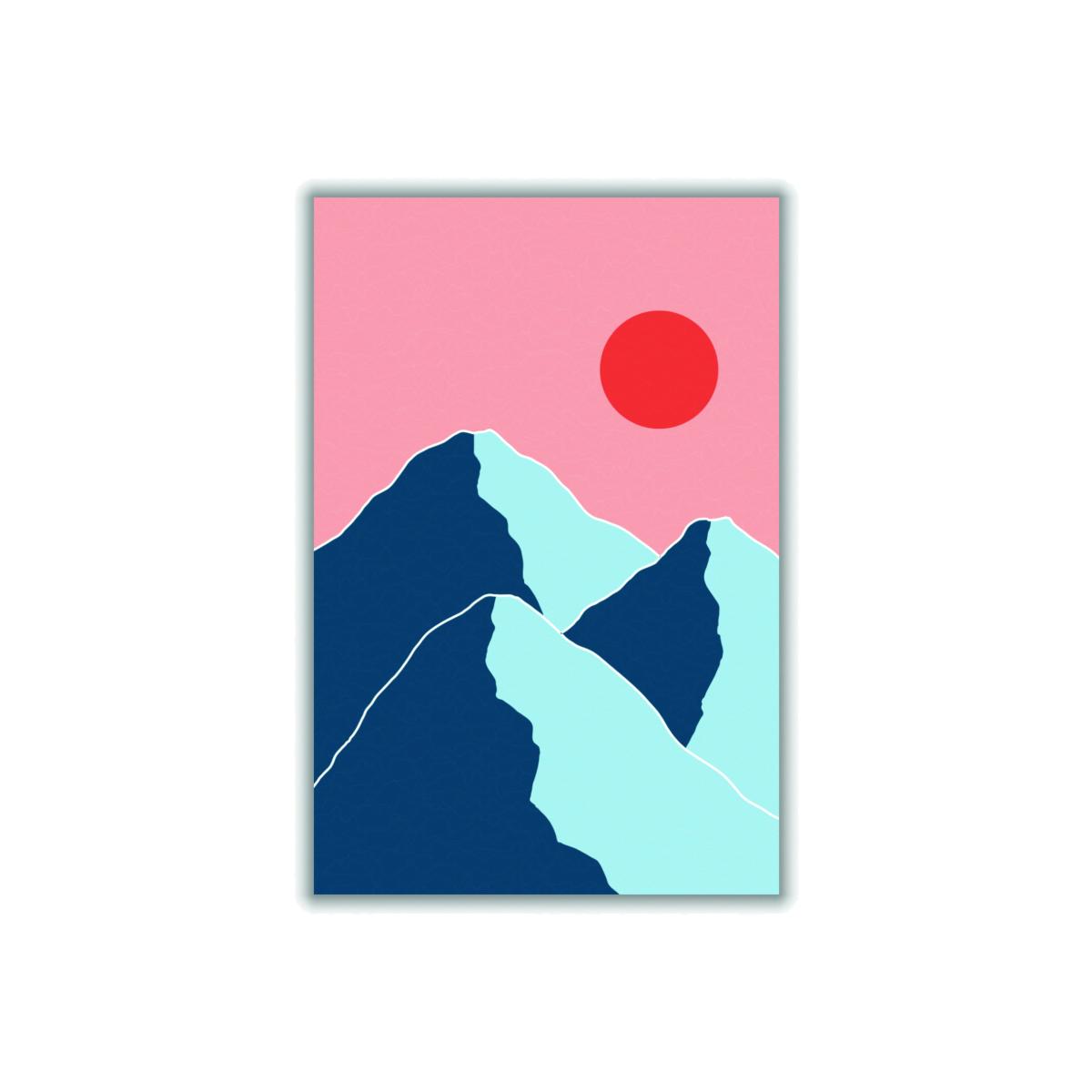Minimal Mountain Tops #1 Small Stanley Print House – image 1