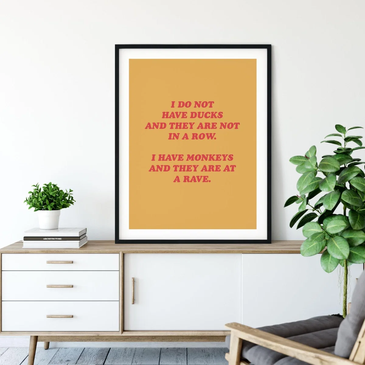 Yellow / Orange I Have Monkeys - A0 Poster Size A0 841 X 1189Mm The Native State – image 2