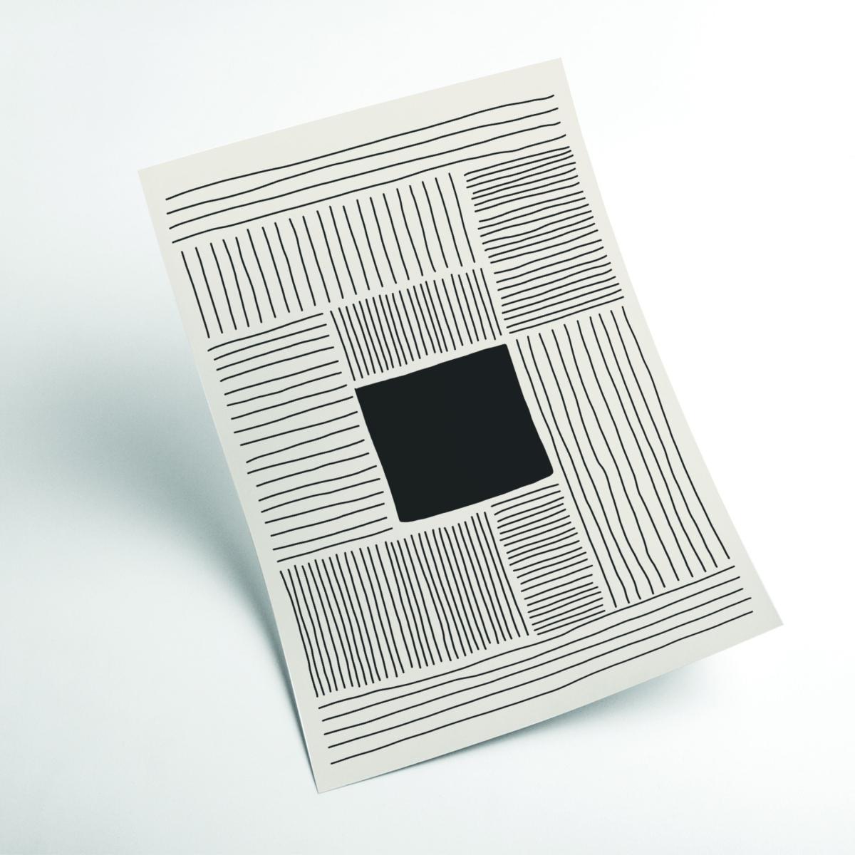 Black Minimalism Shapes 3 Extra Large Stanley Print House – image 2