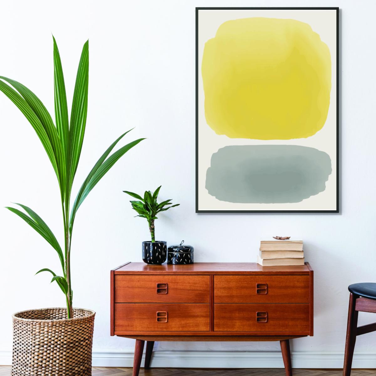 Yellow / Orange Black And Yellow Watercolor #3 A3 297 X 420Mm Stanley Print House – image 3