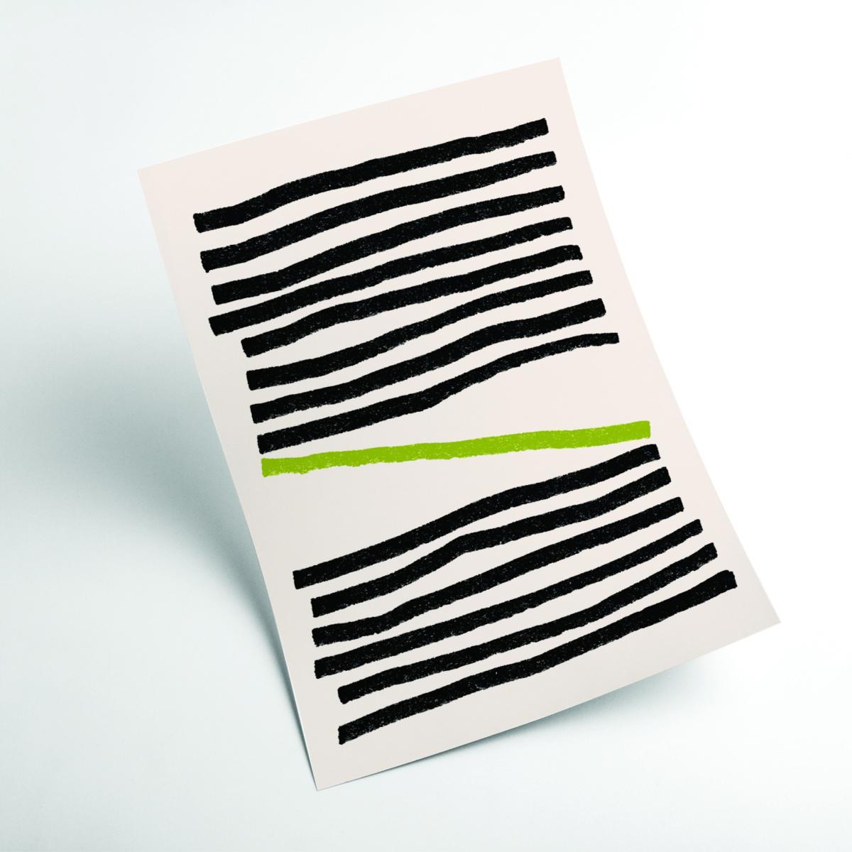 Black Minimal Lines 3 Small Stanley Print House – image 2