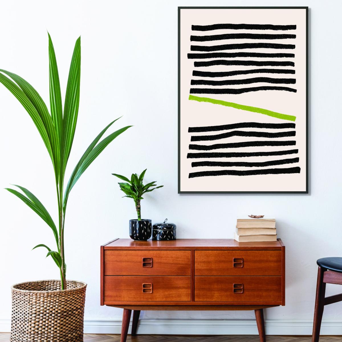 Black Minimal Lines 3 Small Stanley Print House – image 3