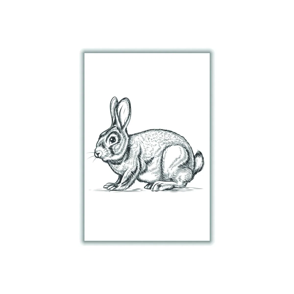 Grey Watch Out For The Bunny A2 420 X 594Mm Stanley Print House – image 1