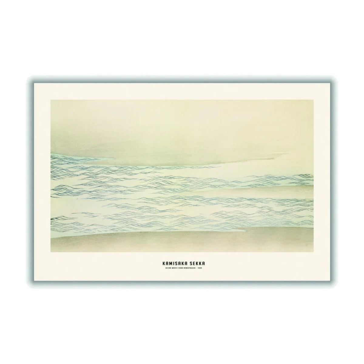 Neutrals Kamisaka Sekka - Ocean Waves From Momoyogusa A1 594 X 841Mm Stanley Print House – image 1